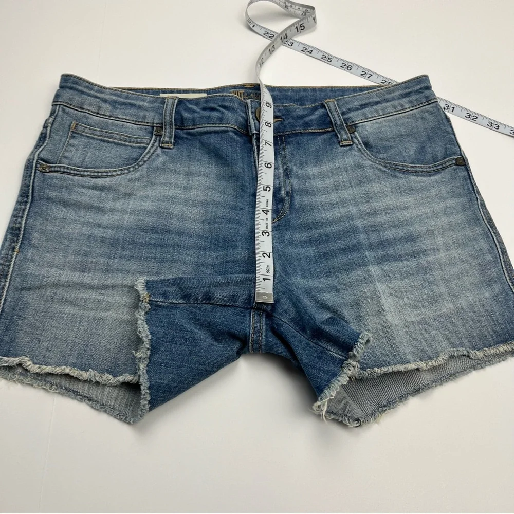 Kut From‎ the Kloth Gidget Frey Short Denim Jean Womens Size 8 Blue Pockets